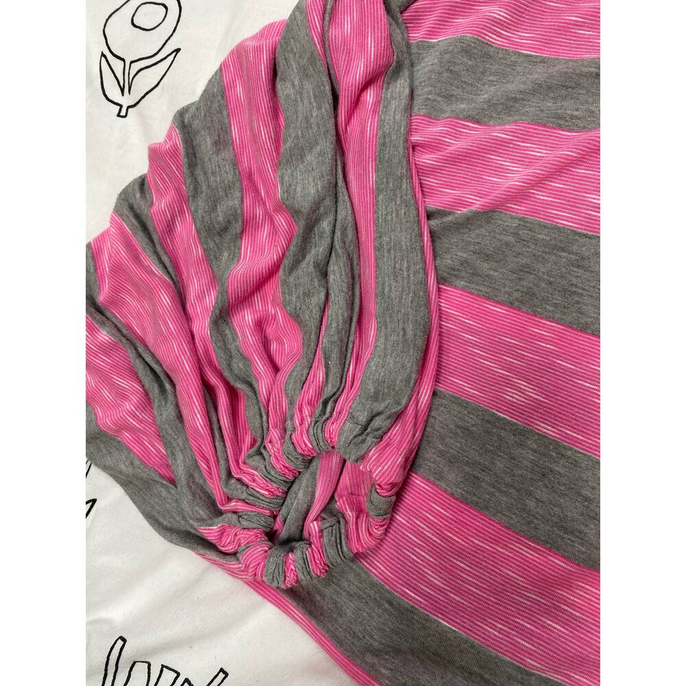 Lara Bly Striped Pink and Grey Cropped Top - Picture 2 of 5